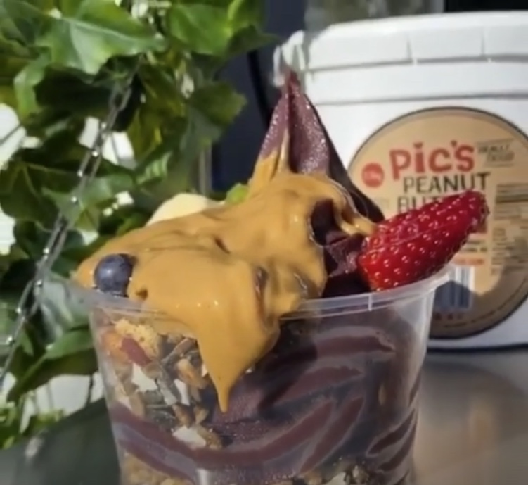 Acai and Peanut Butter Soft Serve